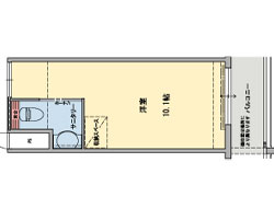 アビタシオン千葉弐番館の居室(Dタイプ間取)